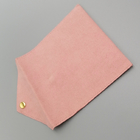 OEM ODM 스웨이드 봉투 직물 졸라매는 끈 선물은 분홍색 색깔을 자루에 넣습니다