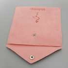 OEM ODM 스웨이드 봉투 직물 졸라매는 끈 선물은 분홍색 색깔을 자루에 넣습니다