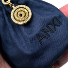 로얄 블루 두꺼운 패브릭 목걸이 선물 가방 15x20cm 크기 HY