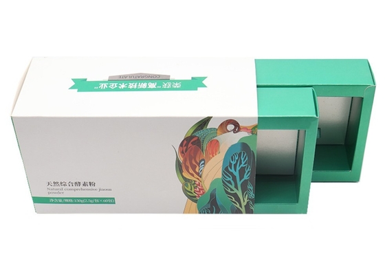 선물 상자 핫 스탬핑 기술을 폴딩시키는 OEM ODM 차 용지함 카드 용지